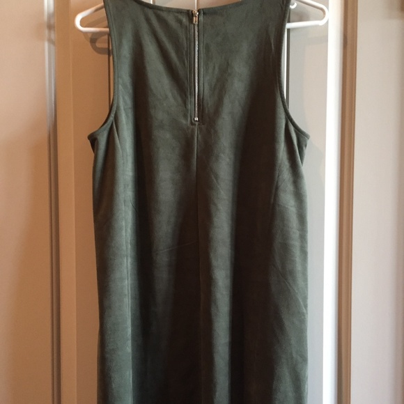 Green Suede Sleeveless Forever 21 Jumper - Picture 3 of 4